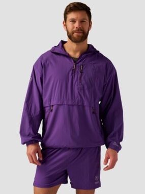 Backcountry Vibrant Purple Unisex MTN Air Anorack Waterproof Rain Jacket Large